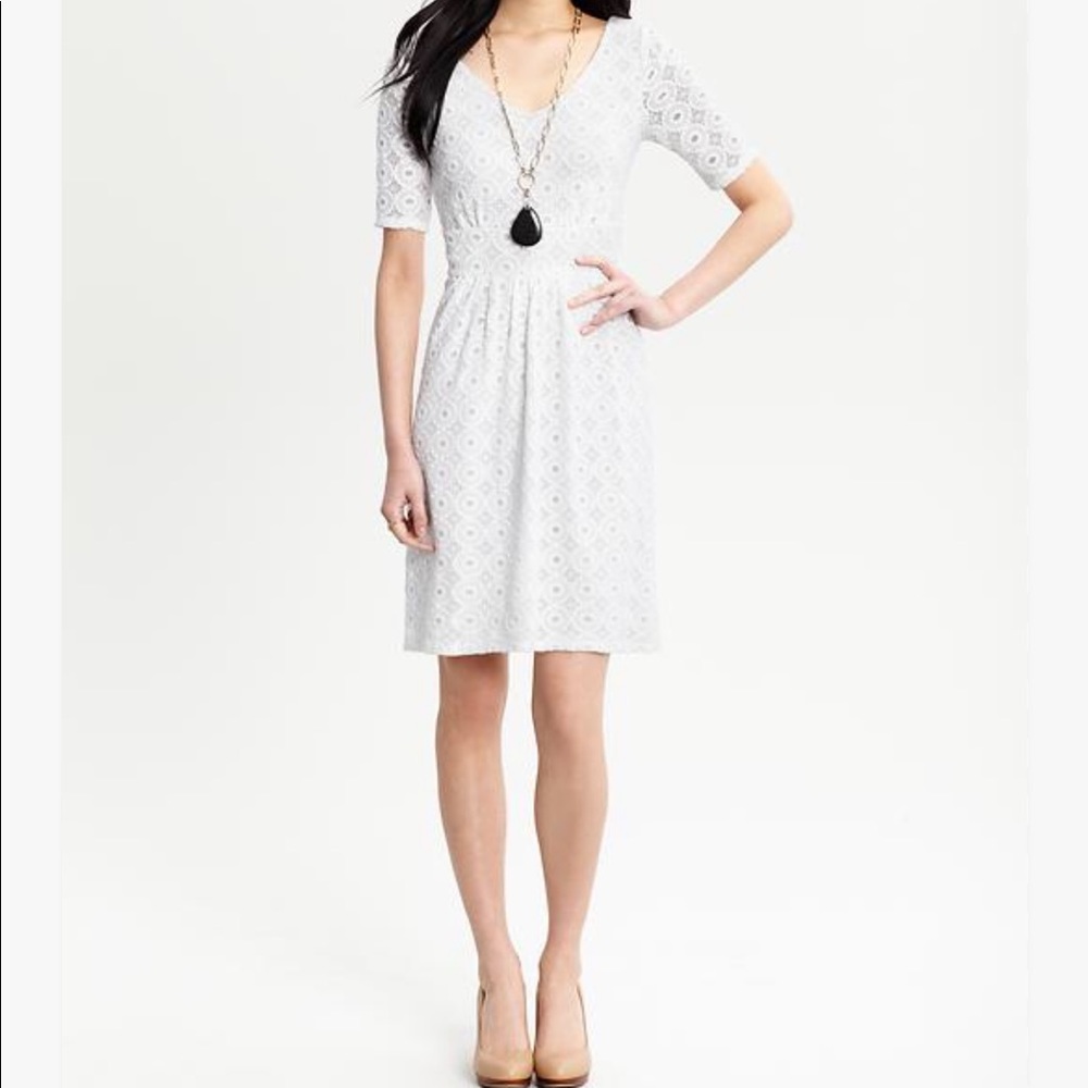 Banana Republic White Dress
